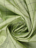 Green Checked Woven Design Pure Kanchipuram Silk Saree