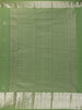 Green Checked Woven Pure Kanchipuram Silk Saree With Zari Border