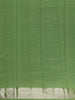 Green Checked Woven Pure Kanchipuram Silk Saree With Zari Border