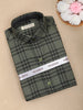 Green Checks Design Cotton Kid's Shirt