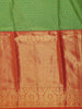 Green Floral Brocade Woven Pure Kanchipuram Silk Saree