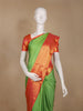Green Floral Brocade Woven Pure Kanchipuram Silk Saree