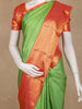 Green Floral Brocade Woven Pure Kanchipuram Silk Saree