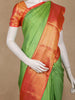 Green Floral Brocade Woven Pure Kanchipuram Silk Saree