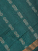 Green Floral Butta Design Cotton Saree
