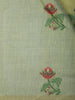 Green Floral Design Pure Cotton Saree