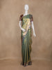 Green Floral Design Semi Tissue Silk Saree