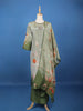 Green Floral Designed Silk Salwar Suit - Diadem