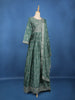 Green Floral Embroidered Design Georgette Gown
