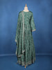 Green Floral Embroidered Design Georgette Gown