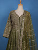 Green Floral Embroidered Tissue Silk Lehenga With Dupatta