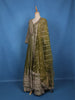 Green Floral Embroidered Tissue Silk Lehenga With Dupatta