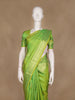 Green Floral Motif Woven Pure Kanchipuram Silk Saree