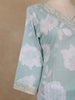 Light Green Floral Printed Cotton Salwar Suit With Dupatta