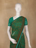 Green Floral Printed Georgette Saree