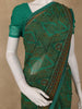 Green Floral Printed Georgette Saree
