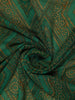 Green Floral Printed Georgette Saree