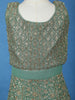 Green Floral Sequins Design Georgette Kids Lehenga
