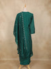 Green Floral Thread Embroidered Design Cotton Straight Cut Salwar Suit