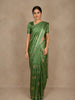 Green Floral Woven Design Pure Banarasi Silk Saree