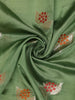 Green Floral Woven Design Pure Banarasi Silk Saree