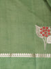 Green Floral Woven Design Pure Banarasi Silk Saree