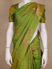 Green Floral Woven Design Pure Kanchipuram Silk Saree