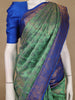 Green Floral Woven Design Pure Kanchipuram Silk Saree