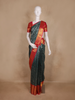 Green Floral Woven Kanchipuram Silk Saree
