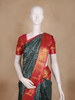 Green Floral Woven Kanchipuram Silk Saree