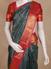 Green Floral Woven Kanchipuram Silk Saree