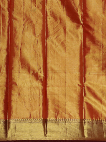 Green Floral Woven Pure Kanchipuram Silk Saree - Diadem