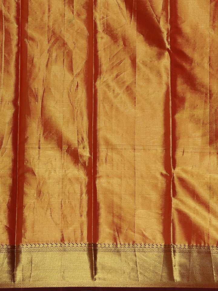 Green Floral Woven Pure Kanchipuram Silk Saree - Diadem
