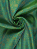 Green Floral Woven Pure Kanchipuram Silk Saree - Diadem