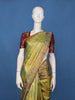Green Floral Woven Pure Kanchipuram Silk Saree