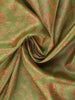Green Floral Woven Pure Kanchipuram Silk Saree with Contrast Zari Border
