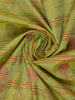 Green Floral Woven Silk Saree With Contrast Border