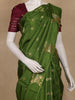 Green Motif Design Semi Banarasi Silk Saree