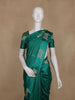 Teal Green Obstacle Design Woven Semi Tussar Saree