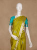 Green Paisley Design Woven Pure Kanchipuram Silk Saree