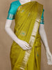 Green Paisley Design Woven Pure Kanchipuram Silk Saree