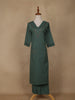 Green Sequins Designed Cotton Salwar - Diadem