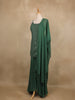 Green Sequins Embroidered Georgette Palazzo Suit