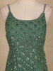 Green Sequins Embroidered Georgette Palazzo Suit