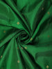Green Small Butta Woven Kanchipuram Silk Saree with Zari Border