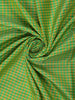 Green Small Checks Woven Pure Kanchipuram Silk Saree