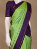 Green Small Checks Woven Pure Kanchipuram Silk Saree