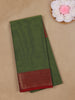 Green Solid Design Pure Cotton Saree