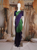 Green Striped Design Pure Kanchipuram Silk Saree