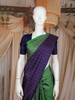 Green Striped Design Pure Kanchipuram Silk Saree
